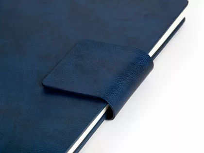 Бизнес блокнот А5 "Monoi" с клапаном, твердая обложка, 128 листов, темно-синий (Р), фото 7