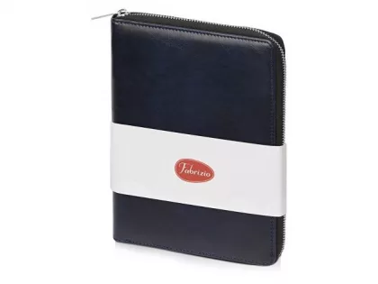 Бизнес-блокнот на молнии А5 «Fabrizio» с RFID защитой и ручкой, синий, фото 7