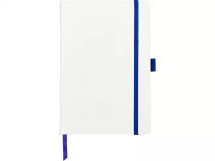 Блокнот "ColorNote White", твердая обложка A5, 80 листов, белый с синим, фото 3