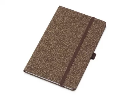 Блокнот из кофейных зерен А5 "Coffee notes", твердая обложка, 80 листов 70 гр/м2 белой бумаги, кофейный, фото 1