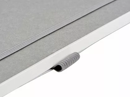 Блокнот из моющегося крафта и каменной бумаги А5 "Fleekstone", гибкая обложка, серый, фото 5