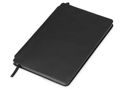 Блокнот «Notepeno» А5 с тонированными линованными страницами, черный (Р)