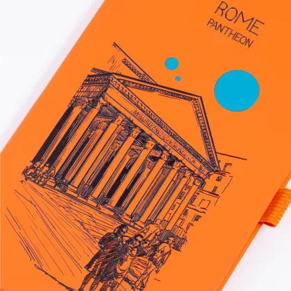 Блокнот "Парма_Pantheon Roma", формат А5, оранжевый, фото 2