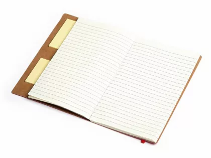Блокнот с ручкой и набором стикеров А5 "Write and stick", красный, фото 5