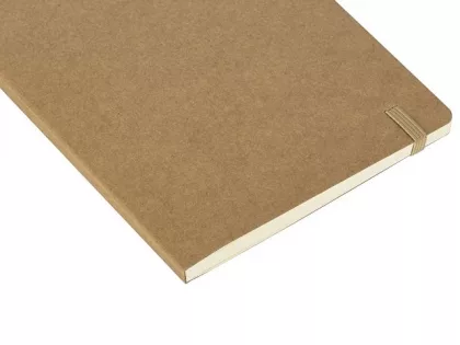 Блокнот "Sevilia Soft", гибкая обложка из крафта A5, 80 листов, крафтовый/бежевый, фото 5
