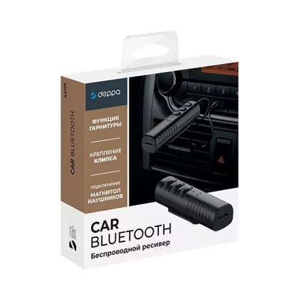 Bluetooth ресивер, BT 5.0, 90 мАч, черный, Deppa, фото 6