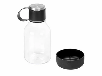 Бутылка для воды 2-в-1 «Dog Bowl Bottle» со съемной миской для питомцев, 1500 мл, черный, фото 4