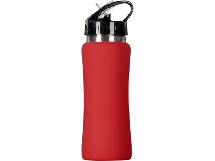 Бутылка для воды "Bottle C1", сталь, soft touch, 600 мл, красный, фото 6