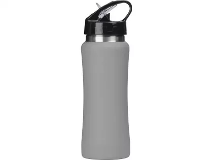 Бутылка для воды "Bottle C1", сталь, soft touch, 600 мл, серый, фото 6