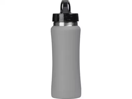 Бутылка для воды "Bottle C1", сталь, soft touch, 600 мл, серый, фото 4