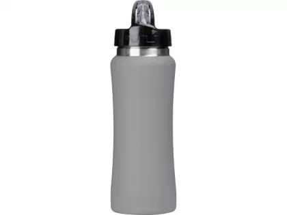 Бутылка для воды "Bottle C1", сталь, soft touch, 600 мл, серый, фото 5