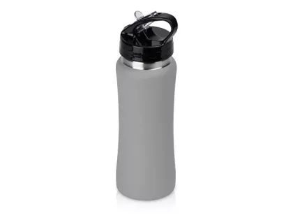 Бутылка для воды "Bottle C1", сталь, soft touch, 600 мл, серый, фото 2
