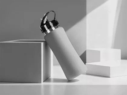 Бутылка для воды "Bottle C1", сталь, soft touch, 600 мл, серый