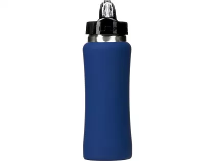 Бутылка для воды "Bottle C1", сталь, soft touch, 600 мл, темно-синий (Р), фото 5