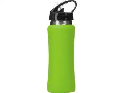 Бутылка для воды "Bottle C1", сталь, soft touch, 600 мл, зеленое яблоко, фото 6