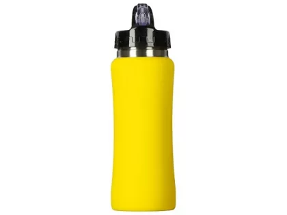 Бутылка для воды "Bottle C1", сталь, soft touch, 600 мл, желтый, фото 4
