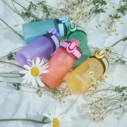 Бутылка для воды Флип мини (Flip mini), голубая, фото 8