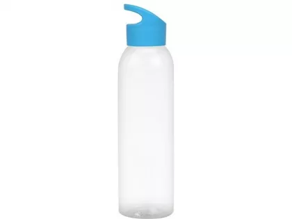 Бутылка для воды "Plain 2" 630 мл, прозрачный/голубой, фото 3