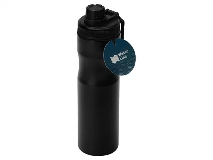 Бутылка для воды «Supply» Waterline, нерж сталь, 850 мл, черный, фото 10