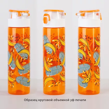 Бутылка для воды "Vita" 600 мл, оранжевый с белым, фото 7