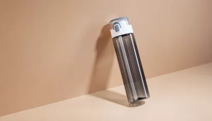 Бутылка для воды "Vita" 600 мл, серый с белым, фото 2