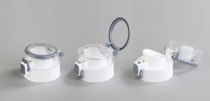 Бутылка для воды "Vita" 600 мл, серый с белым, фото 6
