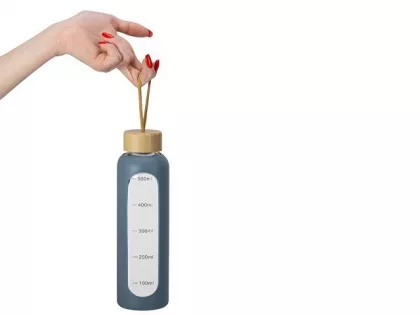 Бутылка из боросиликатного стекла "Hangy", 550 мл, антрацит, фото 8