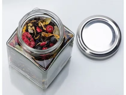Чай черный, серия "Bouquet", таежный сбор, стеклянная банка, фото 4
