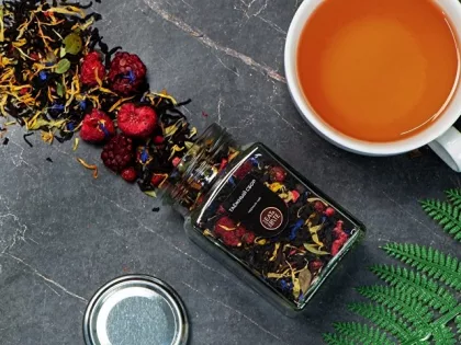 Чай черный, серия "Bouquet", таежный сбор, стеклянная банка, фото 7