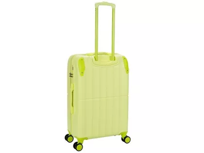Чемодан TORBER В Отпуск, салатовый, ABS-пластик, 46 х 28,5 х 69 см, 71 л, 3,3 кг, фото 2