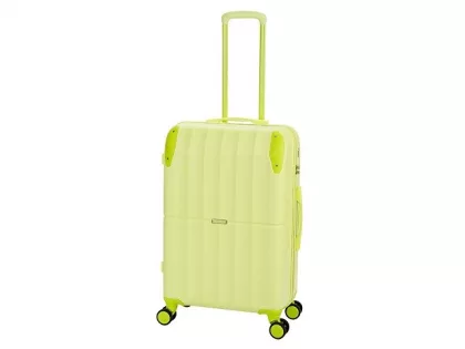 Чемодан TORBER В Отпуск, салатовый, ABS-пластик, 46 х 28,5 х 69 см, 71 л, 3,3 кг, фото 1