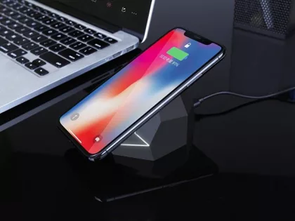 Док-станция «Geo Dock» с быстрой беспроводной зарядкой, черный с белой подсветкой. XOOPAR (P), фото 13