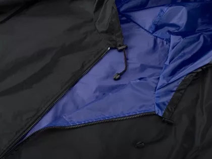 Дождевик «Bi-color» унисекс, синий классический/черный, фото 10