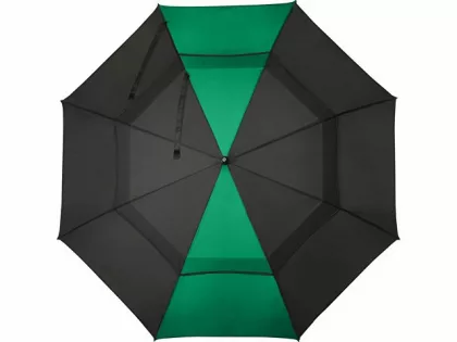 Джефф 30-дюймовый ветрозащитный зонт-трость, зеленый/черный, фото 2