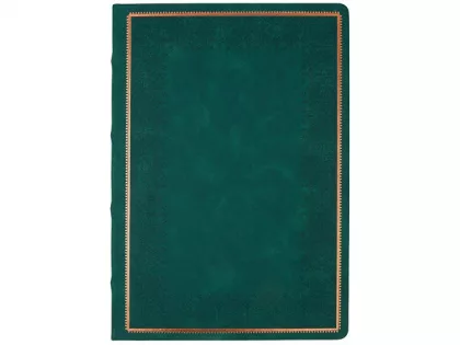 Ежедневник недатированный А4 "Royal", зеленый с бронзовым срезом, фото 2