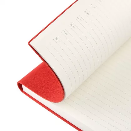 Ежедневник недатированный А5 «Гранд» на резинке, красный, фото 5