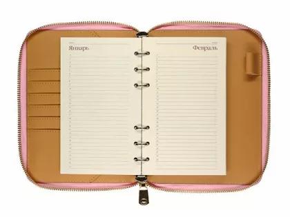 ЕЖЕДНЕВНИК недатированный А5- "RIVIERA. ZEFIR" (РОЗОВЫЙ ЗЕФИР) (Р), фото 6