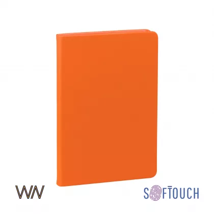 Ежедневник недатированный "Милан", А5, покрытие soft touch, оранжевый