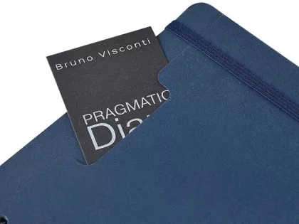Ежедневник недатированный на гребне А5 "Pragmatic", темно-синий, фото 3