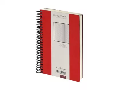 Ежедневник недатированный на спирали А5 "Agenda", красный (Р), фото 1
