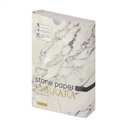 Ежедневник с каменной бумагой недатированный А5 "Carrara", белый, фото 6
