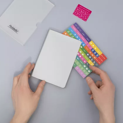 Ежедневник Спарк мини (Spark mini) A6 недатированный, серебряный, фото 8