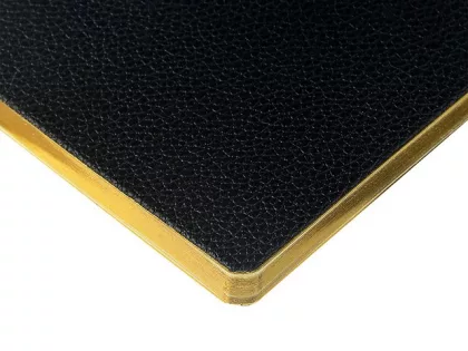 Еженедельник недатированный А6 "Black" с нашивкой, черный, фото 5