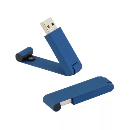Флеш-карта "Case" 8GB, покрытие soft touch, темно-синий, фото 2
