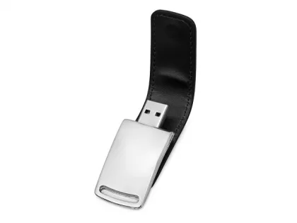 Флеш-карта USB 2.0 16 Gb с магнитным замком "Vigo", черный/серебристый, фото 3