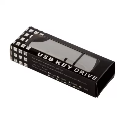 Флеш-карта USB 8GB "Перфекционист"#, черный с серебром, фото 2