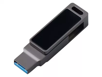 Флешка 32 ГБ USB Type-C и USB 3.0 с подсветкой лого «Спинлайт», фото 4