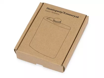 Фляжка 198 мл Hemingway, серебристый, фото 6