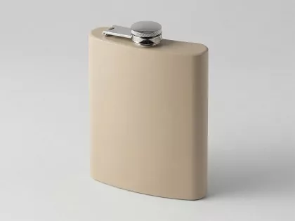 Фляжка 240 мл Remarque soft touch, 304 сталь, бежевый