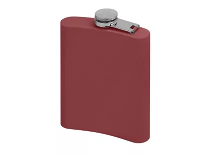 Фляжка 240 мл Remarque soft touch, 304 сталь, бургунди, фото 4